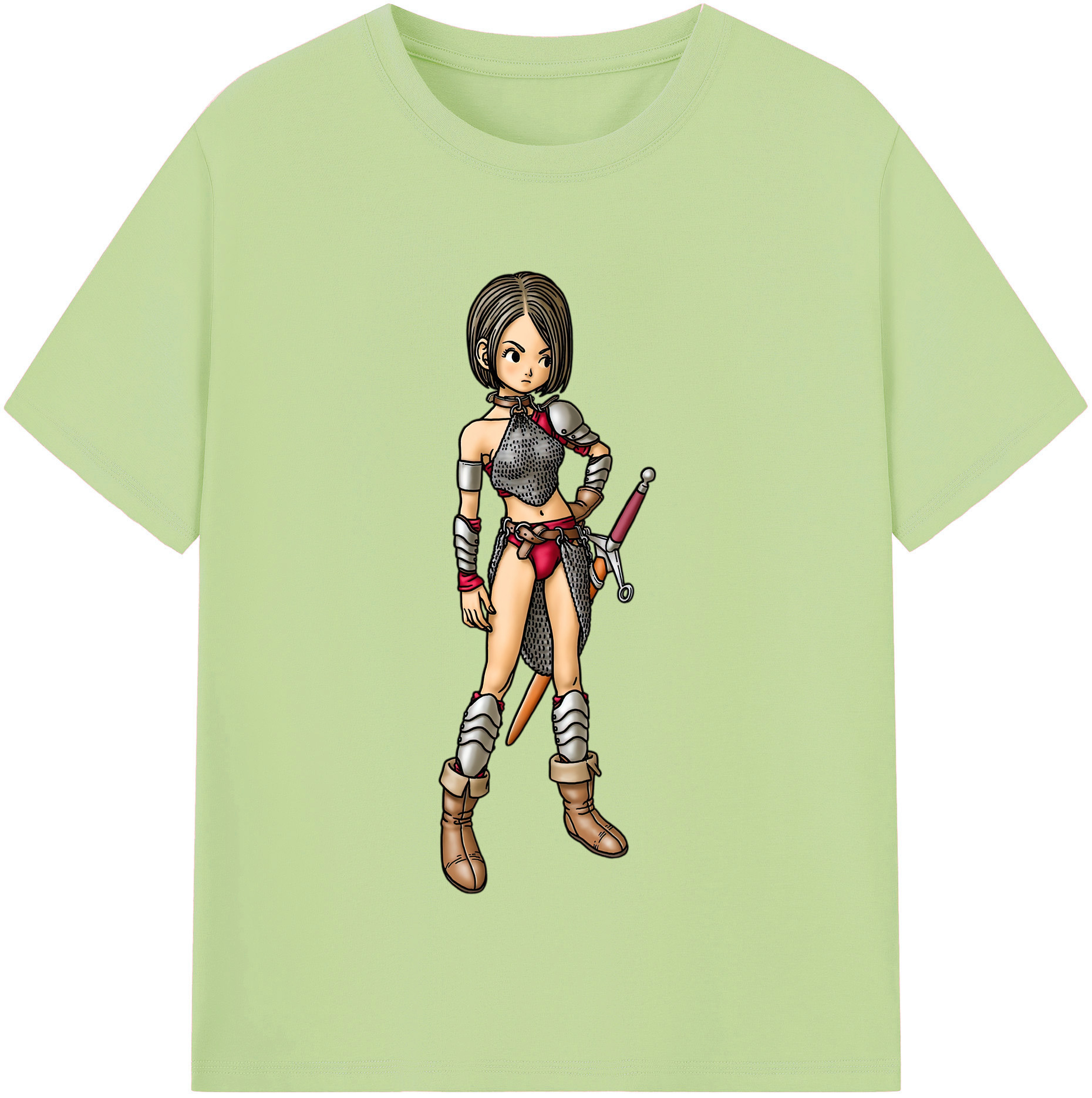 （画像用） ドラゴンクエスト Doragon Kuesuto Dragon Quest 綿100％半袖Tシャツ（フロントプリント）
